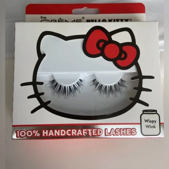 The Crème Shop x Sanrio Hello Kitty 100% Handcrafted Lashes – Wispy Wink NWT - Picture 2 of 6